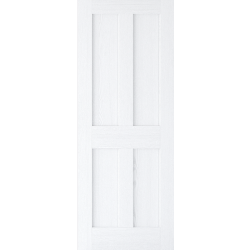 4 Panel London White Grain (primed) Internal Door